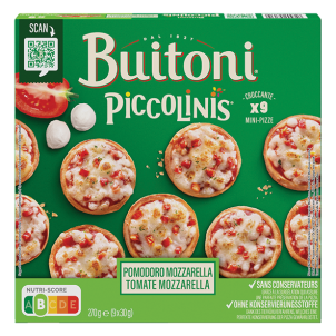 BUITONI PICCOLINIS POMODORO MOZZARELLA MINI-TIEFKÜHLPIZZAS 9 X 30G