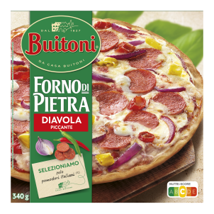 BUITONI FORNO DI PIETRA DIAVOLA PICCANTE TIEFKÜHLPIZZA 340G